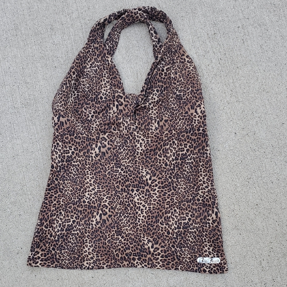 Leopard Print Halter Top
